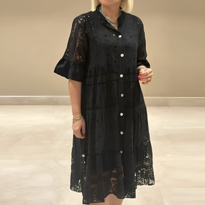 Vestido Lavinia – Encaje con Escote en V y Manga Corta | El vestido favorito del verano ☀️🌸