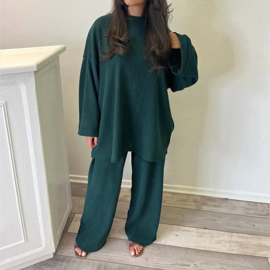 Conjunto Samia - Blusa + Pantalón - El Favorito de las Famosas (Confort)