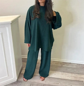 Conjunto Samia - Blusa + Pantalón - El Favorito de las Famosas (Confort)