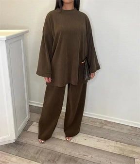Conjunto Samia - Blusa + Pantalón - El Favorito de las Famosas (Confort)