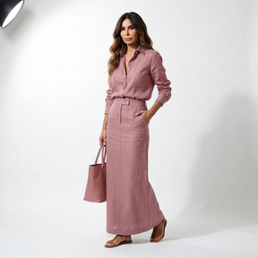 Conjunto Amelia – Blusa + Falda | El favorito de las famosas europeas (MaxConfort)