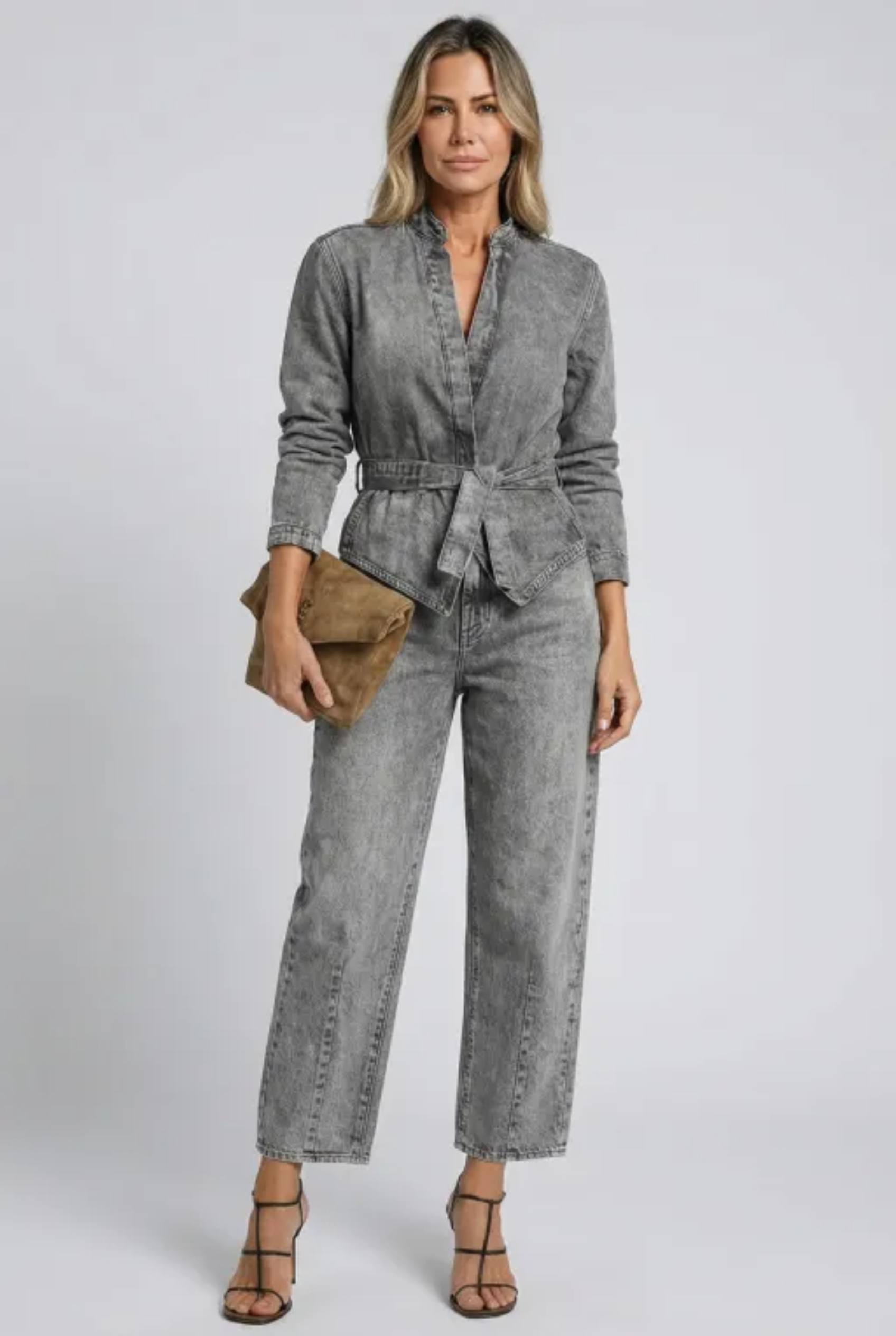 Conjunto Marlen - Jeans - (Queridinho das Blogueiras Europeias) MaxConfort