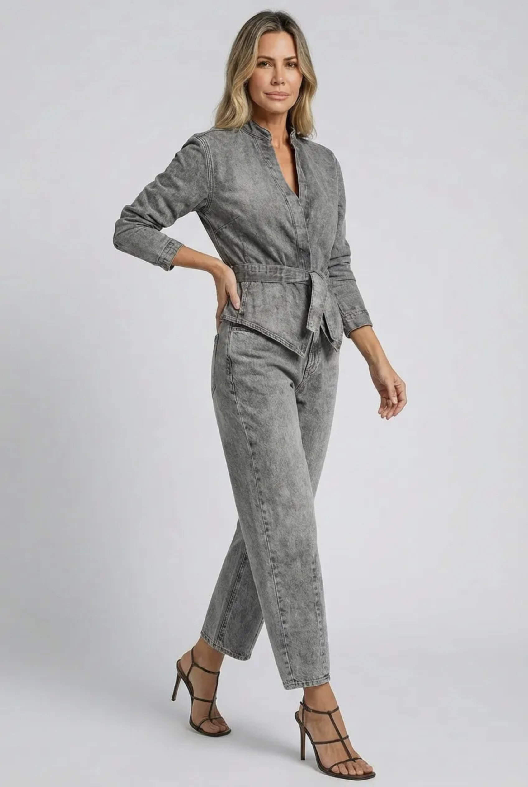 Conjunto Marlen - Jeans - (Queridinho das Blogueiras Europeias) MaxConfort