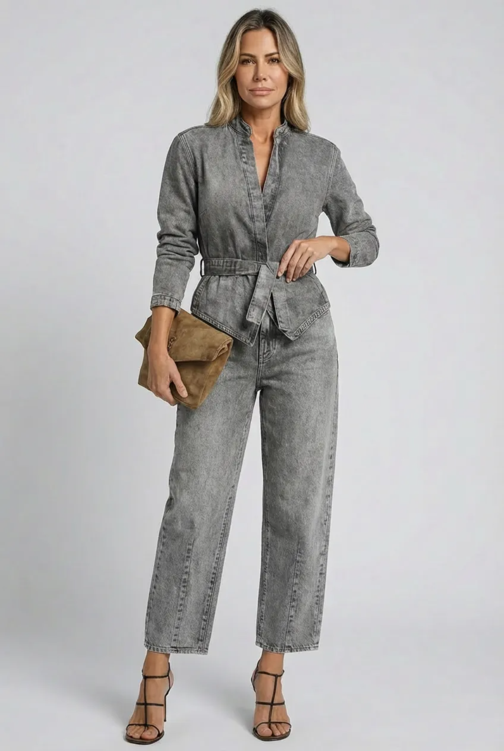 Conjunto Marlen - Jeans - (Queridinho das Blogueiras Europeias) MaxConfort
